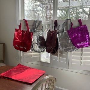 Athleta reusable Shopping Bags / Totes and Gift Bags - Total of 14 bags!
